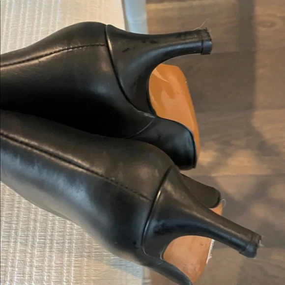 ASOS Design Cleona premium leather boot kitten heel black US 6 - Picture 5 of 9